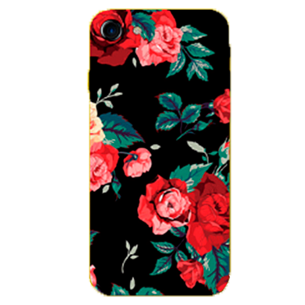 Husa Xiaomi Redmi 6 Hoco Back/ TPU/ Flowers Black photo 1