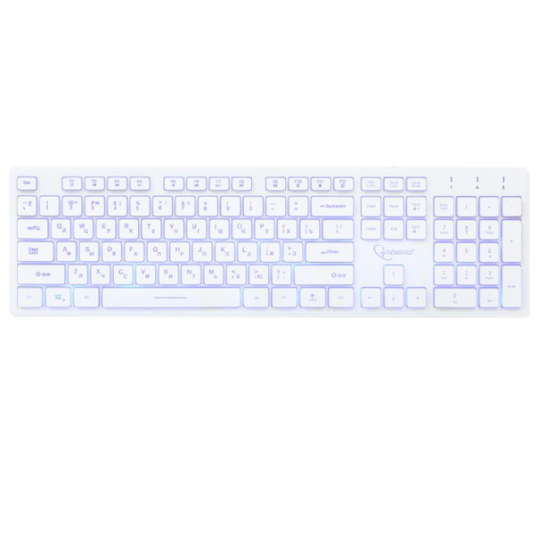Tastatură Gembird KB-UML3-01 Cu fir/ White photo 1