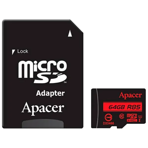 Карта памяти Apacer 34639008 64 ГБ MicroSD/ Class10 photo 1