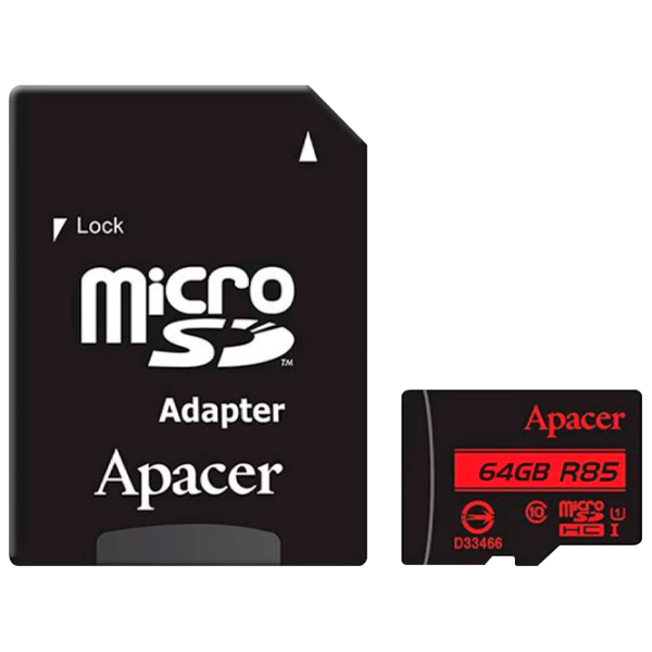 Карта памяти Apacer 34639008 64 ГБ MicroSD/ Class10 photo 1