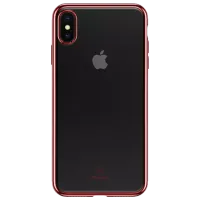 Чехол для смартфона Apple iPhone XS Usams/ Back/ TPU/ Прозрачный Красный