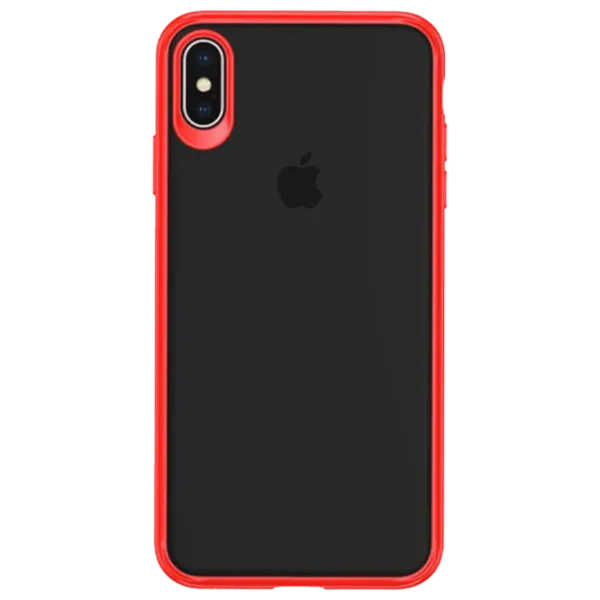 Чехол для смартфона Apple iPhone XS Max Usams/ Back/ TPU/ PC/ Прозрачный Красный photo 1