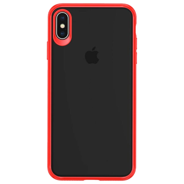 Чехол для смартфона Apple iPhone XS Max Usams/ Back/ TPU/ PC/ Прозрачный Красный photo 1