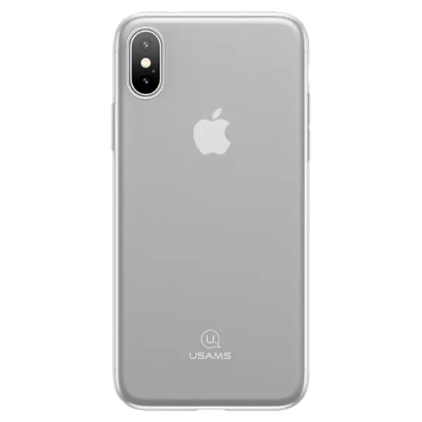 Husă pentru smartphone Apple iPhone X USAMS/ Back/ TPU/ Transparent White photo 1