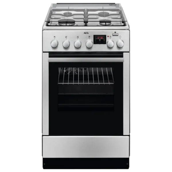 Aragaz AEG CKB56400BX Pe gaz/ Inox/ Black photo 1