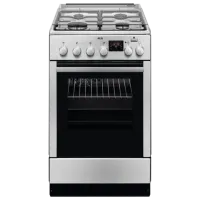 Плита AEG CKB56400BX Газовая/ Нержавеющая сталь/ Черный