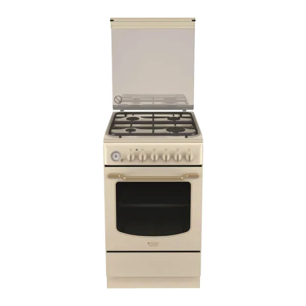 Aragaz Hotpoint-Ariston HT5GM4AF C (OW) EE Combinată/ Beige photo 1 Aragaz Hotpoint-Ariston HT5GM4AF C (OW) EE Combinată/ Beige photo 1