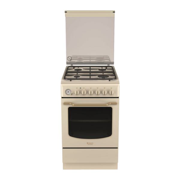 Aragaz Hotpoint-Ariston HT5GM4AF C (OW) EE Combinată/ Beige photo 1 Aragaz Hotpoint-Ariston HT5GM4AF C (OW) EE Combinată/ Beige photo 1