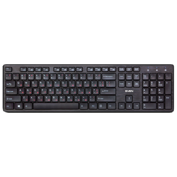 Tastatură Sven KB-E5800W Fără fir/ Black photo 1