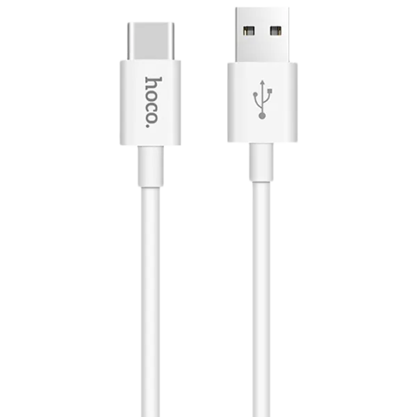 Кабель для телефона X23 Hoco USB Type-A + USB Type-C 1 м/ Белый photo 1
