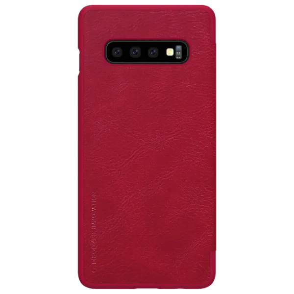 Чехол для смартфона Samsung Galaxy S10 Nillkin/ Flip Cover/ Кожа/ Красный photo 1