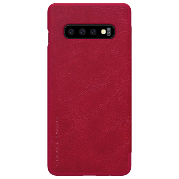 Чехол для смартфона Samsung Galaxy S10 Nillkin/ Flip Cover/ Кожа/ Красный photo 1