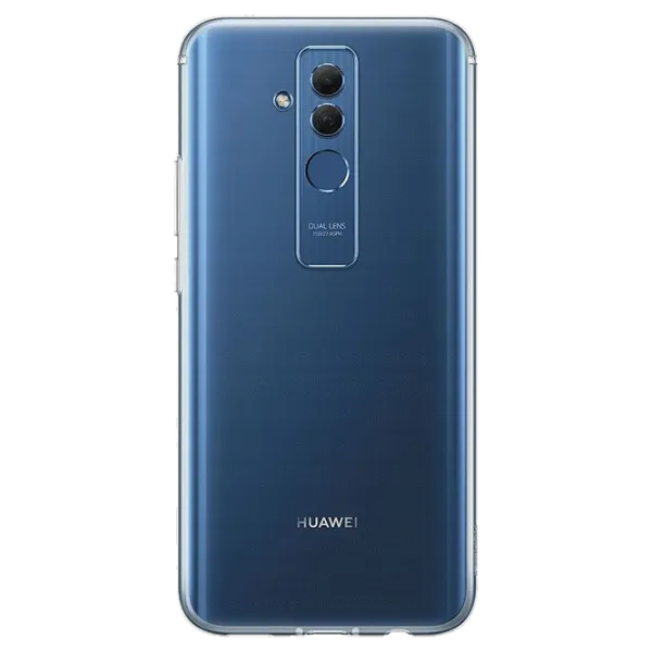Husa Huawei Mate 10 Lite Original Back/ TPU/ Transparent White photo 1