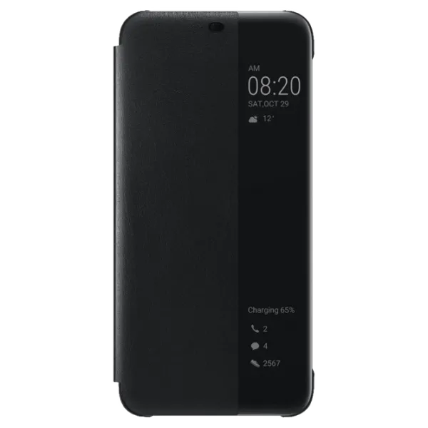 Husa Huawei Mate 10 Lite Original Flip Cover View/ PU/ Black photo 1