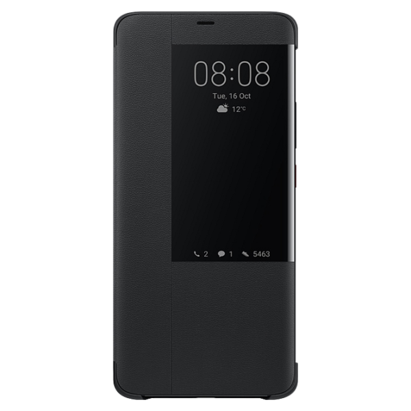 Husa Huawei Mate 20 Pro Original Flip Cover View/ PU/ Black photo 1