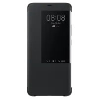 Husa Huawei Mate 20 Pro Original Flip Cover View/ PU/ Black