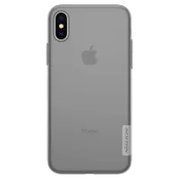 Husa Apple iPhone X Nillkin Back Ultra Thin/ TPU/ Transparent Gray