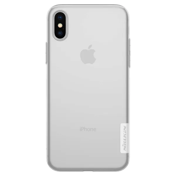Husa Apple iPhone X Nillkin Back Ultra Thin/ TPU/ Transparent White photo 1