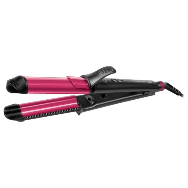 Плойка Rowenta CF4512F0 Цилиндрическая/ Черный Розовый photo 1