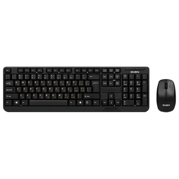 Tastatură Sven Comfort 3300 Fără fir/ Black photo 1