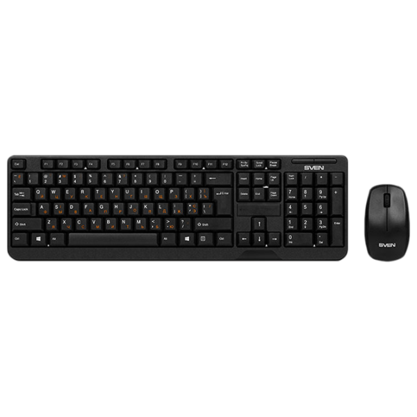 Tastatură Sven Comfort 3300 Fără fir/ Black photo 1