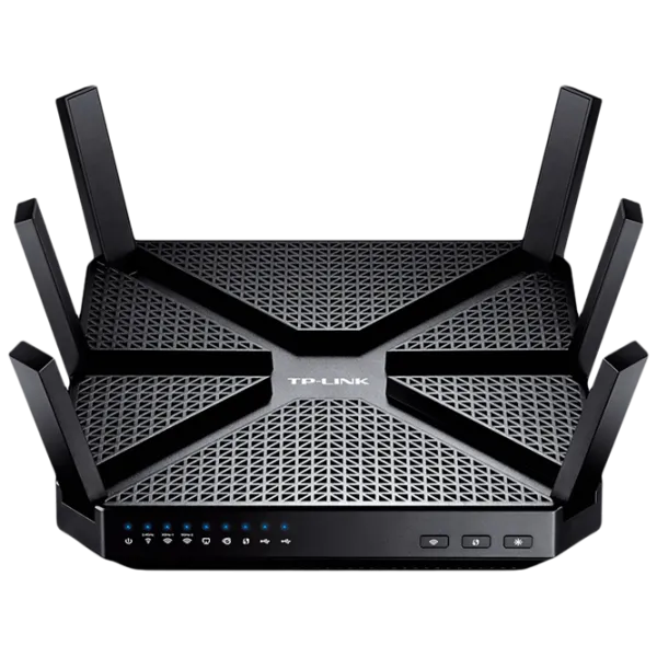 Wi-Fi Router TP-Link Archer C3200 600 Mbit/ s/ 1300 Mbit/ s/ Black photo 1 Wi-Fi Router TP-Link Archer C3200 600 Mbit/ s/ 1300 Mbit/ s/ Black photo 1