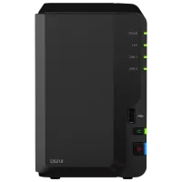 Сетевое хранилище Synology DS218 Черный