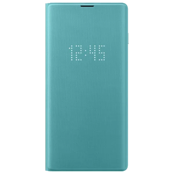 Чехол для смартфона Samsung Galaxy S10 Samsung/ LED Flip Wallet/ PU/ Зелёный photo 1