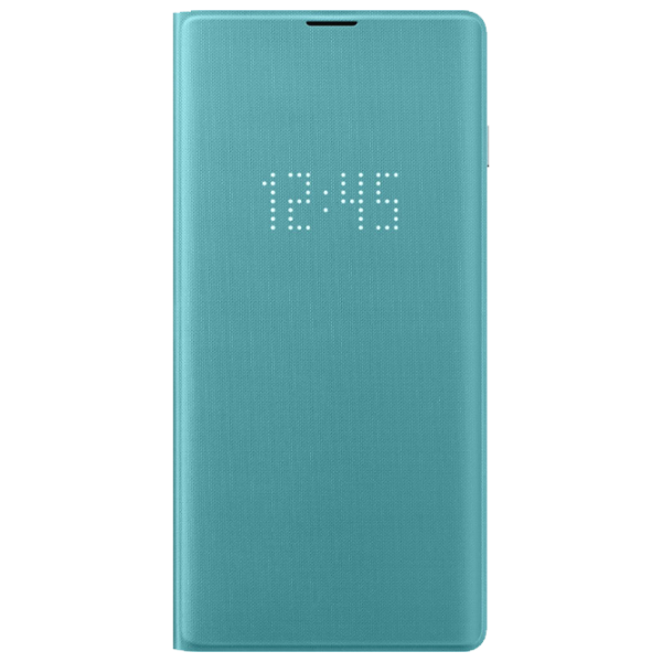 Чехол для смартфона Samsung Galaxy S10 Samsung/ LED Flip Wallet/ PU/ Зелёный photo 1