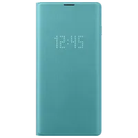 Чехол для смартфона Samsung Galaxy S10 Samsung/ LED Flip Wallet/ PU/ Зелёный