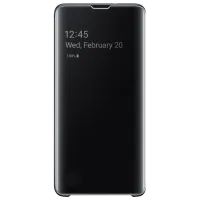 Чехол для смартфона Samsung Galaxy S10 Samsung/ Flip Cover View/ PU/ Черный