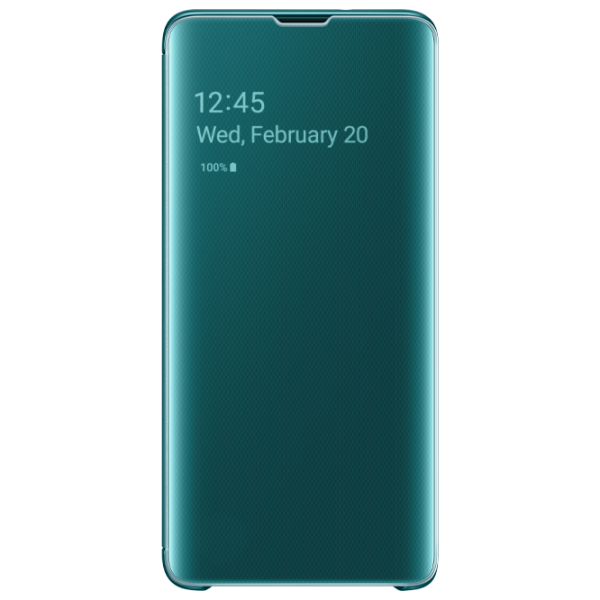 Чехол для смартфона Samsung Galaxy S10 Samsung/ Flip Cover View/ PU/ Зелёный photo 1