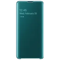 Чехол для смартфона Samsung Galaxy S10 Samsung/ Flip Cover View/ PU/ Зелёный