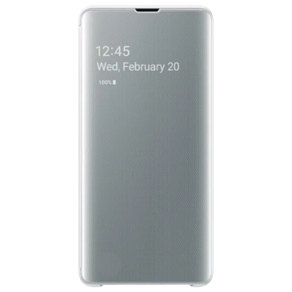 Чехол для смартфона Samsung Galaxy S10 Samsung/ Flip Cover View/ PU/ Белый photo 1
