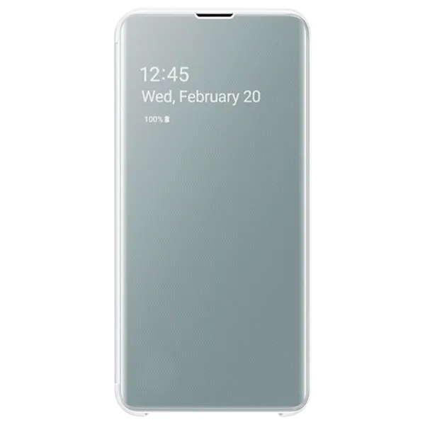 Чехол для смартфона Samsung Galaxy S10e Samsung/ Flip Cover View/ PU/ Белый photo 1