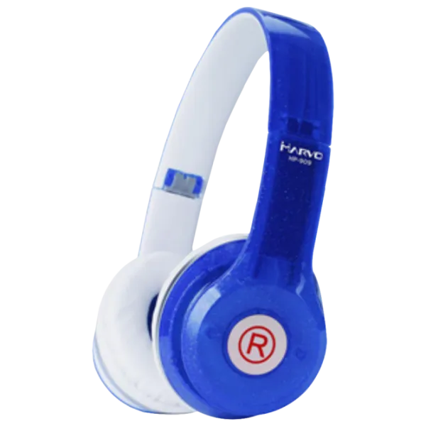 Căști Marvo HP-909 Blue Cu fir/ Personal photo 1 Căști Marvo HP-909 Blue Cu fir/ Personal photo 1