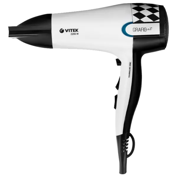 Uscător de păr Vitek VT-2299 2200 W / White photo 1