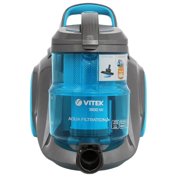 Aspirator Vitek VT-1835 1800 W/ Gray Blue photo 1 Aspirator Vitek VT-1835 1800 W/ Gray Blue photo 1
