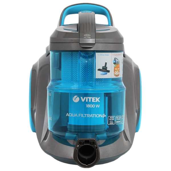 Aspirator Vitek VT-1835 1800 W/ Gray Blue photo 1 Aspirator Vitek VT-1835 1800 W/ Gray Blue photo 1