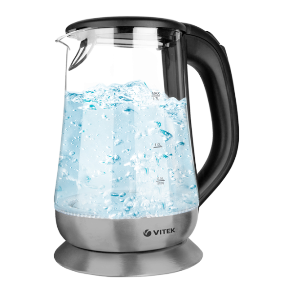 Ceainic Electric Vitek VT-7036 1.7 l/ Ascuns spirală/ Inox Silver photo 1