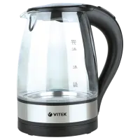Электрочайник Vitek VT-7008TR 1.7л / Скрытый / Черный