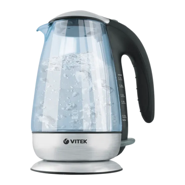 Ceainic Electric Vitek VT-1117 1.7 l/ Închis/ Inox Silver photo 1