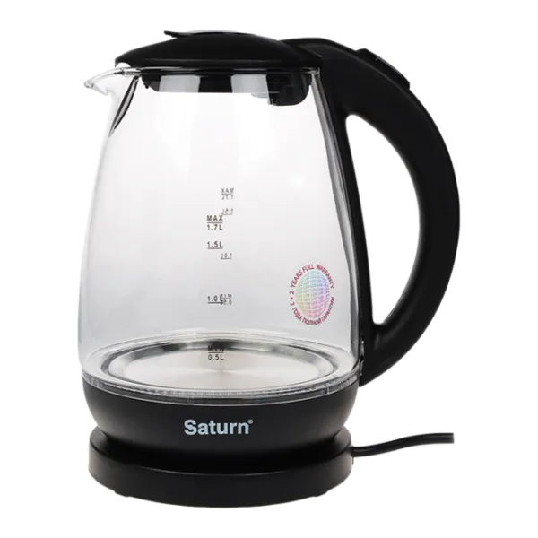 Чайник Электрический Saturn ST-EK8420 1.7 л/ Закрытый/ Черный photo 1