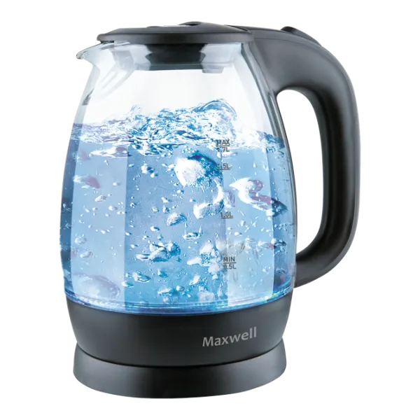 Ceainic Electric Maxwell MW-1083TR 1.7 l/ Ascuns (Disc)/ Black photo 1