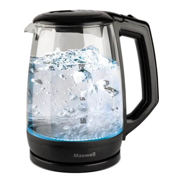 Ceainic Electric Maxwell MW-1076 1.7 l/ Ascuns (Disc)/ Black photo 1
