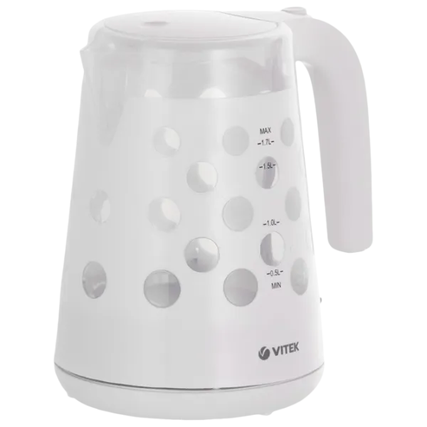 Ceainic electric Vitek VT-7048 1.7l / Ascuns / White photo 1