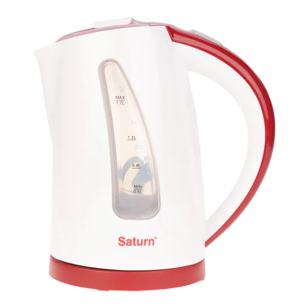 Чайник Электрический Saturn ST-EK8425 1.7 л/ Скрытый (диск)/ Бургундский Белый photo 1