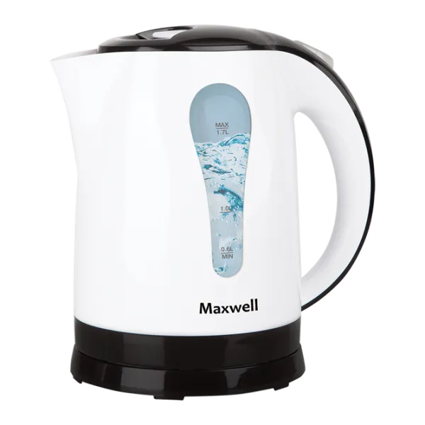 Ceainic Electric Maxwell MW-1079 1.7 l/ Ascuns spirală/ White photo 1