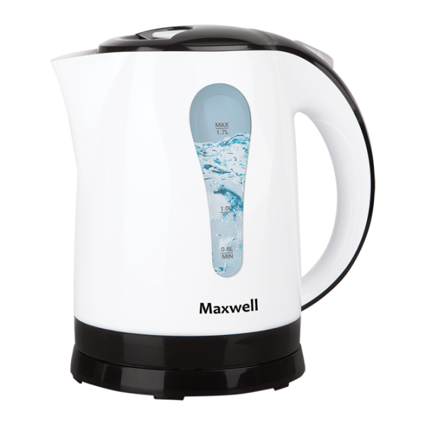 Ceainic Electric Maxwell MW-1079 1.7 l/ Ascuns spirală/ White photo 1