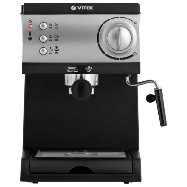 Espressor Vitek VT-1511 Рожковая / 1.5 л / Черный photo 1